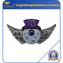 Emblema do brilho da prata do logotipo da asa para a venda
